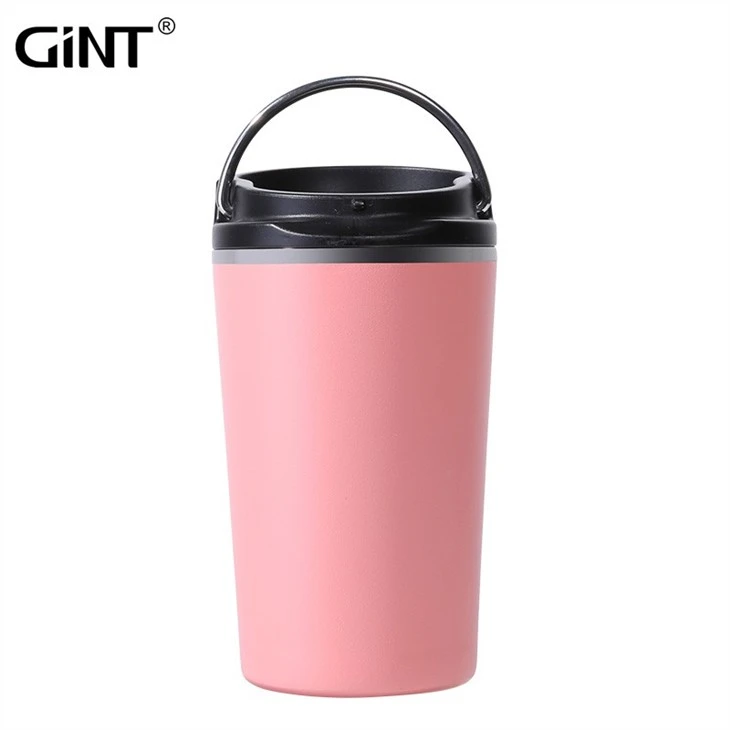 wholesale Logo Travel Double Wall Stemless Insulated Vacuum Coffee Cups